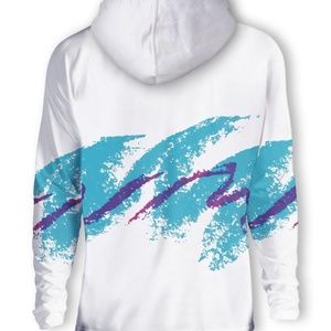 White colorful hoodie